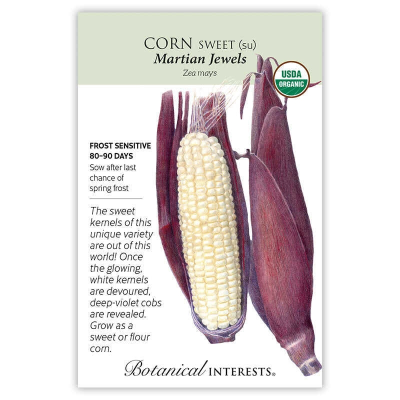 Botanical Interests® SEED PACKET: Corn, Sweet (Martian Jewels)