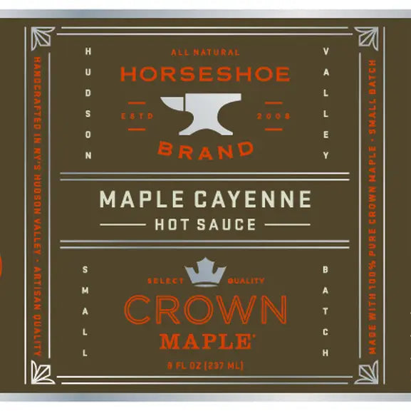 🥵 Maple Cayenne Hot Sauce from Horseshoe Brand and Crown Maple®