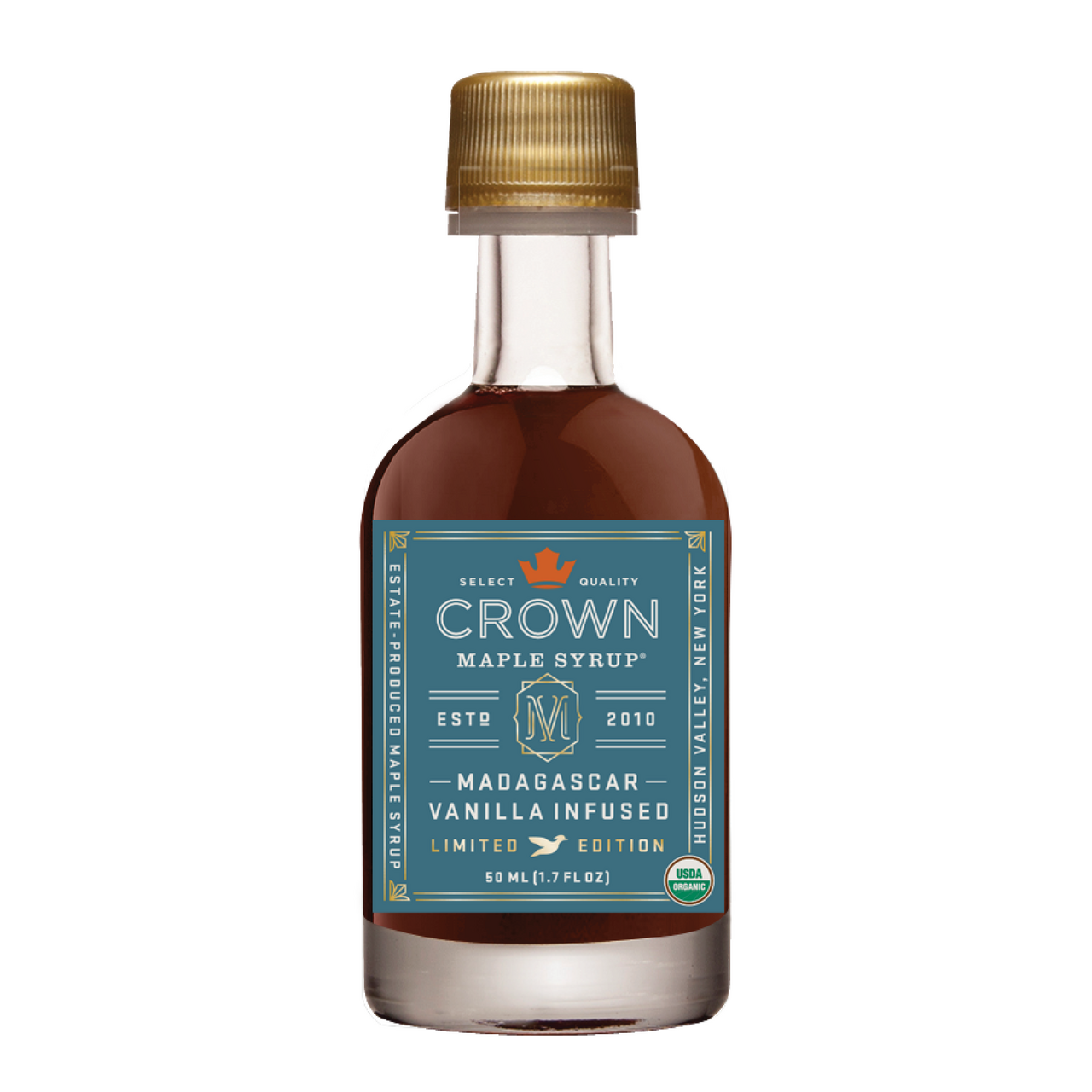 Crown Maple® Madagascar Vanilla Infused Organic Maple Syrup (Petite)