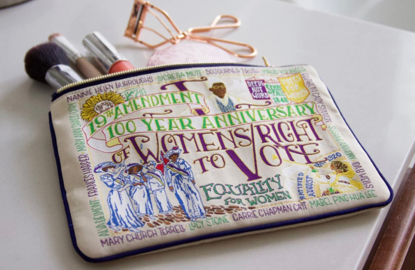 🗳️ 19th Amendment Centennial Zip Pouch – Limited Edition