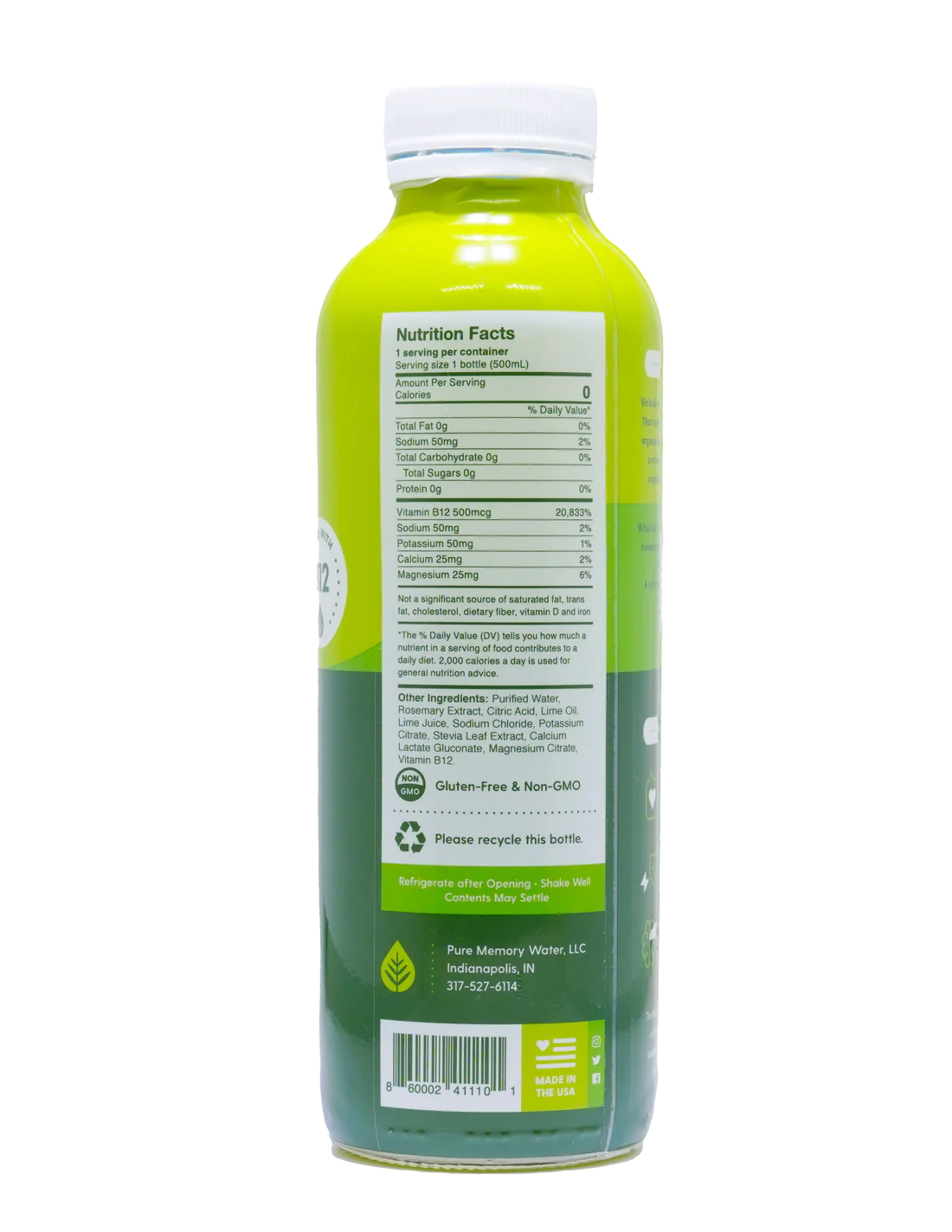 🌿 Pure Memory Botanical Water – 16 oz