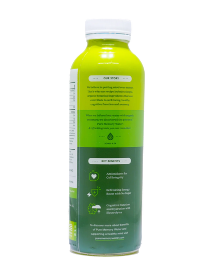 🌿 Pure Memory Botanical Water – 16 oz