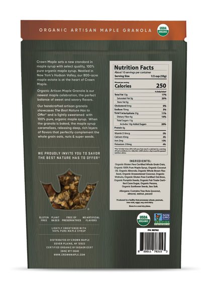 Crown Maple® Organic Artisan Maple Granola