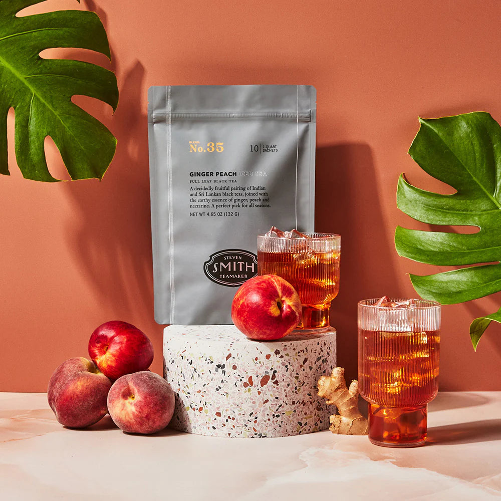 Smith Teamaker GINGER PEACH ICED TEA (10-1 quart Sachets)