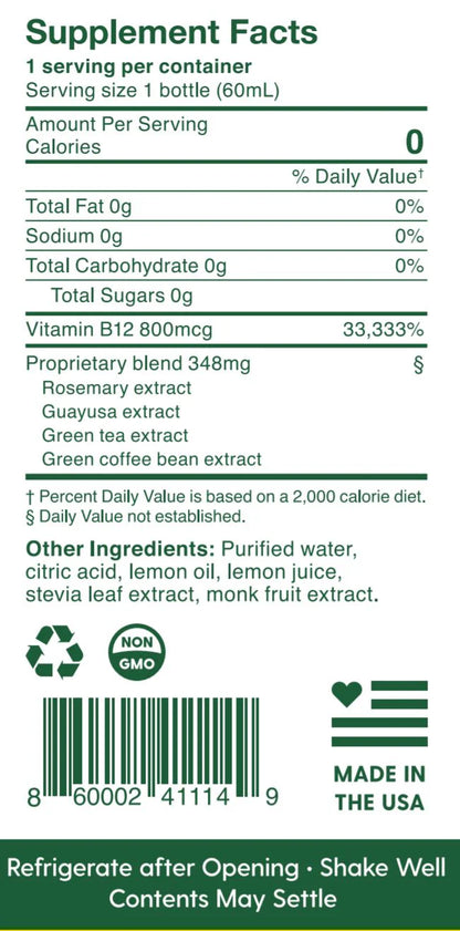 ⚡ Pure Memory Botanical Energy Shot – 2 oz