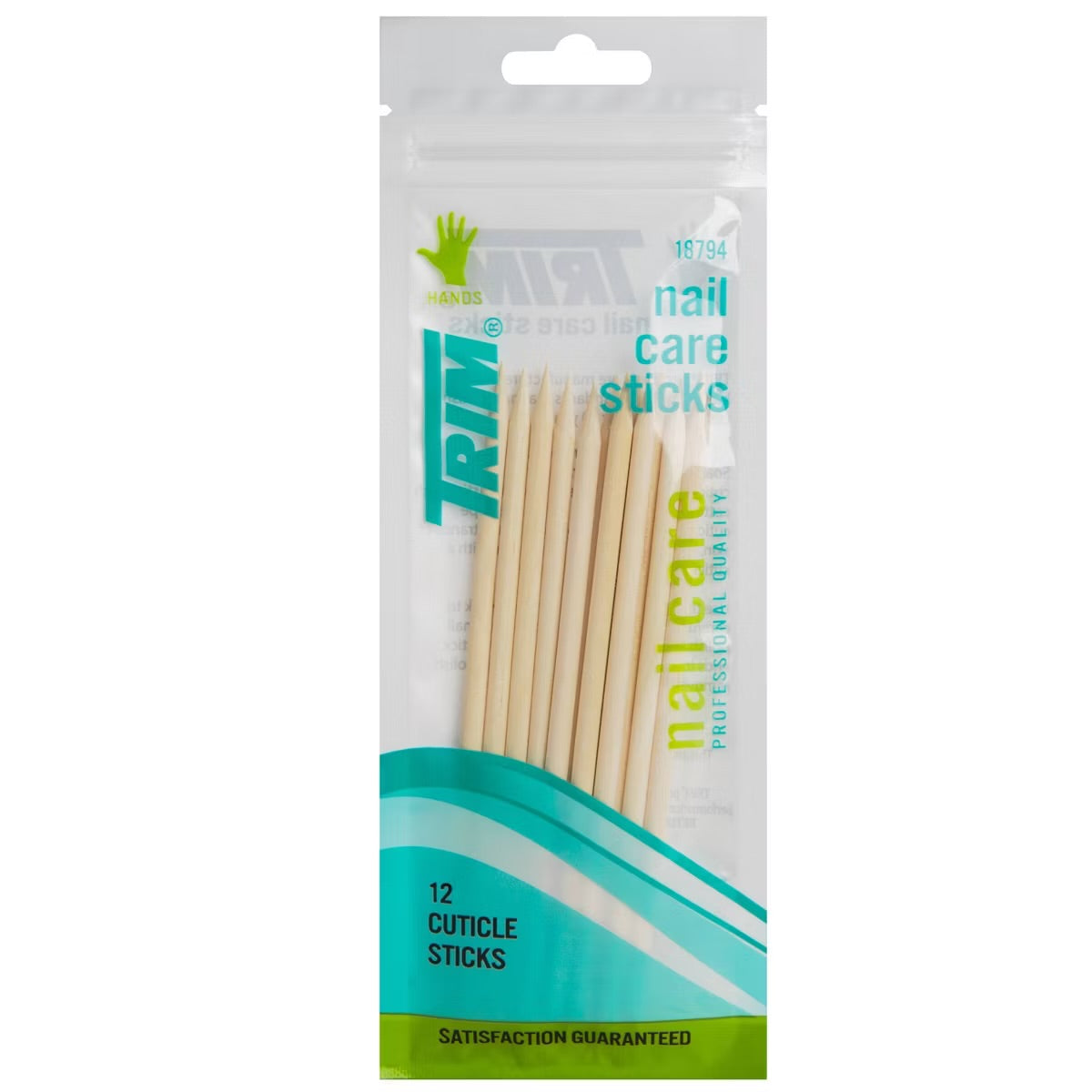 Pack of nail care sticks with Trim branding on a white background