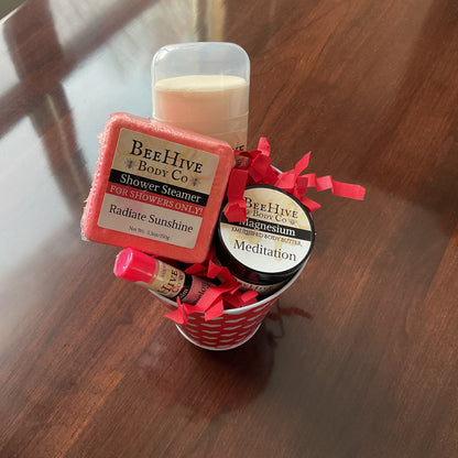 Team USA Athlete Recovery Gift Pail – Aluminum-Free Deodorant, Magnesium Body Butter & Shower Steamers | Veteran-Owned Indiana Brand