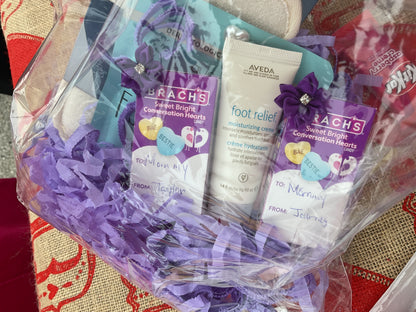 A” Sweet” Treat for Your Feet – Foot Spa Gift Basket for Women👣 | Pedicure Self-Care Valentine Gift