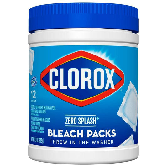 Clorox Zero Splash Bleach Packs 12ct | Easy Cleaning & Garden Sanitation